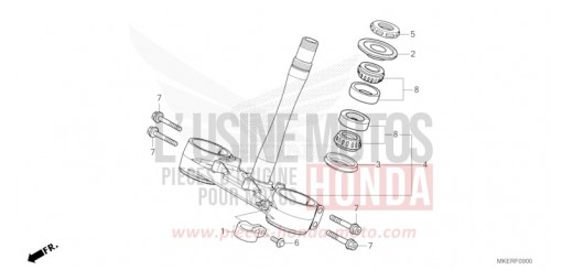 TIGE DE DIRECTION CRF450RXS de 2025